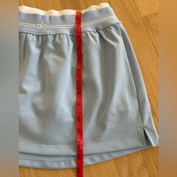 ALO Yoga Seashell Blue Airbrush Better Together Tennis Skirt - Picture 8 of 11